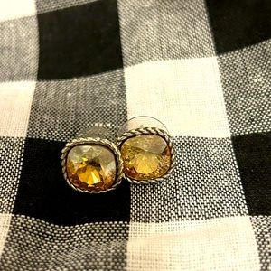 Gold Brighton crystal earrings